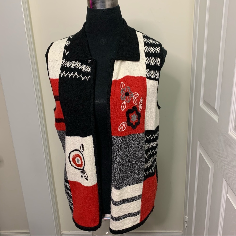 TanJay Knit Unique Y2k Sweater Vests Size Small